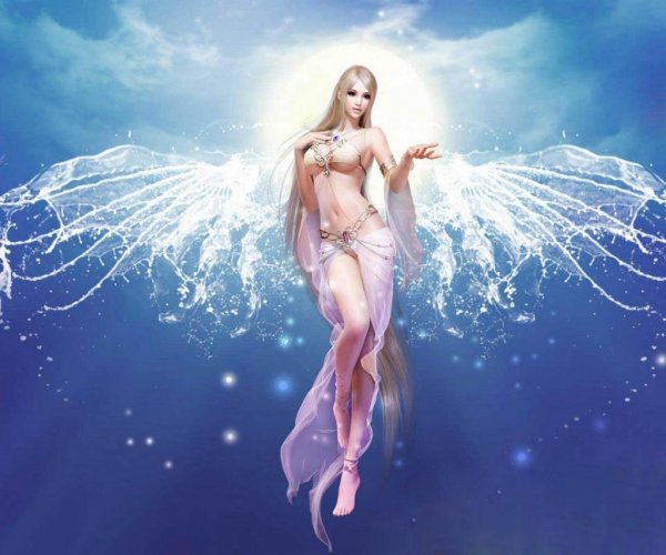 Богиня с крыльями