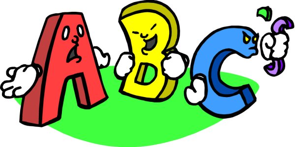 Веселые буквы английского алфавита