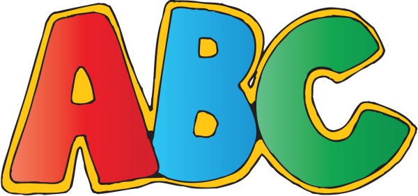 Надпись the ABC