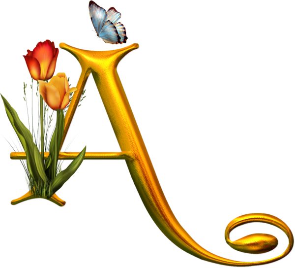 Буквы на прозрачном фоне