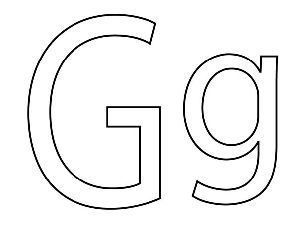 Буква g раскраска