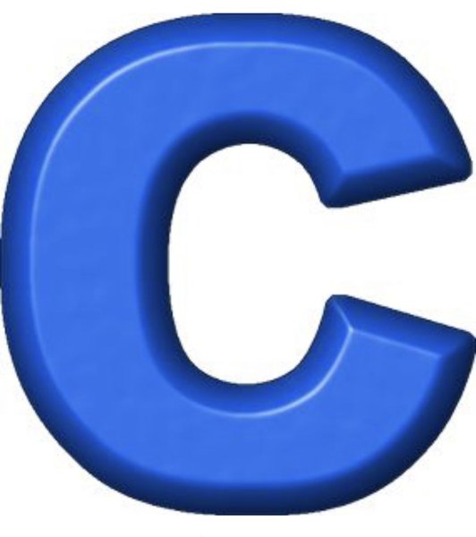 Красивые синие буквы