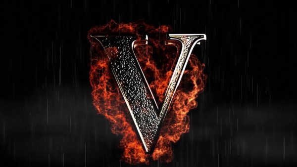 Крутая буква v