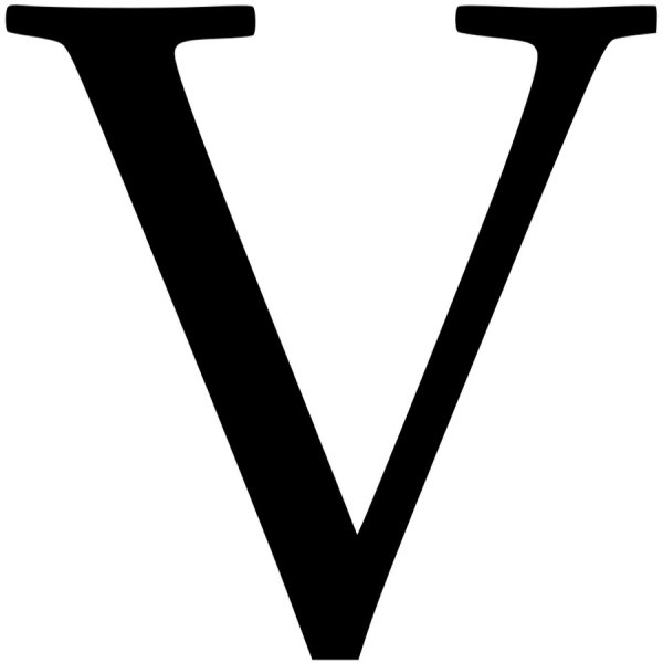 Буква v
