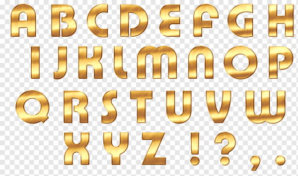 Золотые буквы