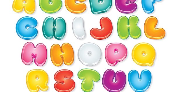 Объемные цветные буквы