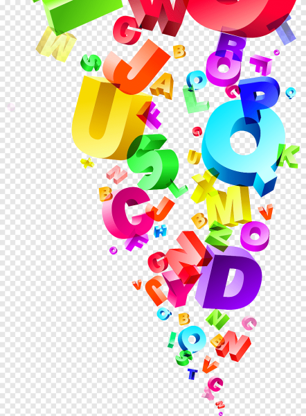 Буквы и цифры на прозрачном фоне