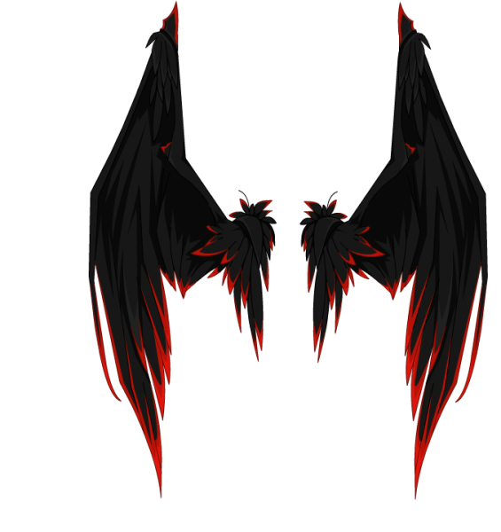 Крылья демона сбоку