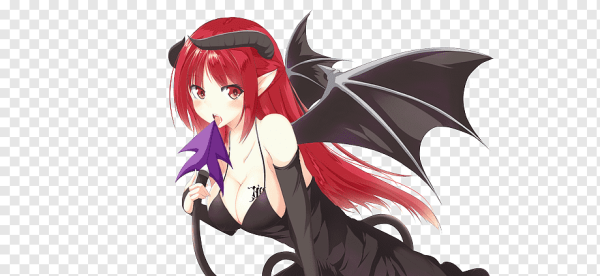 Демонесса аниме с хвостом