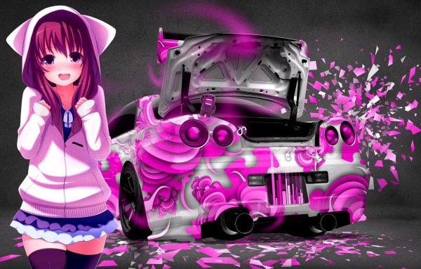 Nissan Skyline GTR r34 аниме