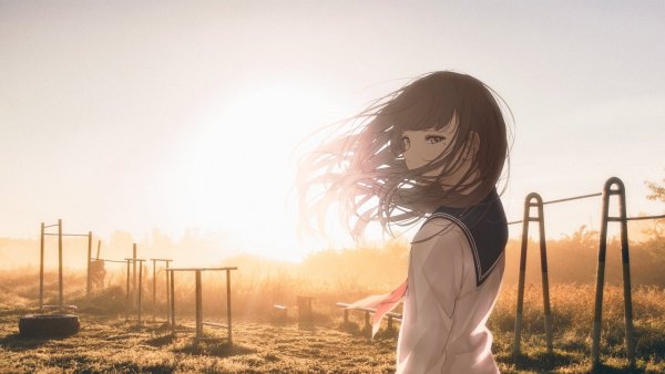 Грустное аниме на рабочий стол