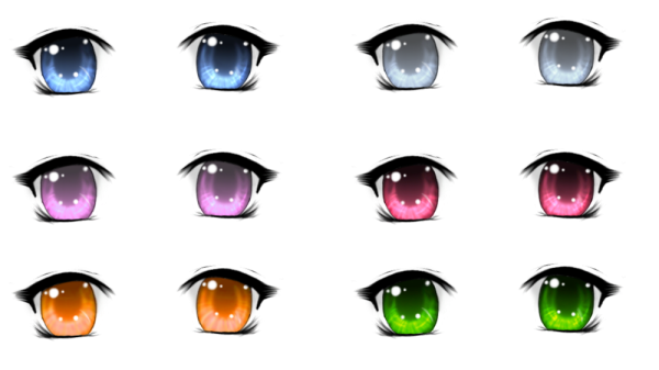 Аниме глаза девушки