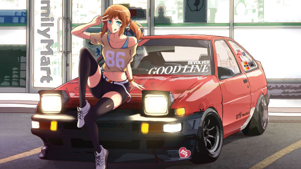 JDM арт с девушками