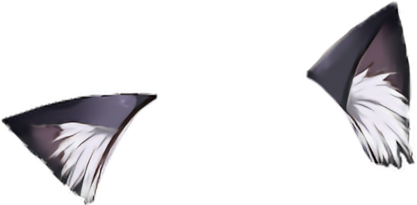 Уши кота без фона