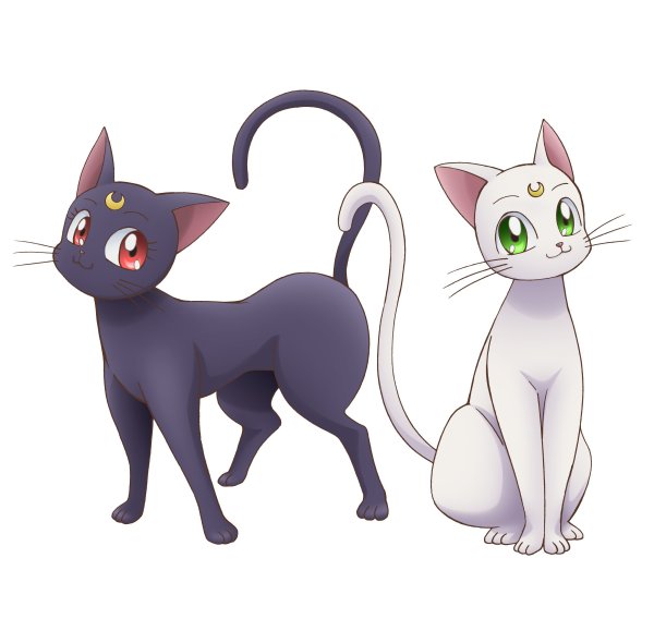 Sailor Moon Луна и Артемис кошки