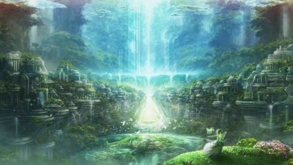 Нереальные пейзажи фэнтези