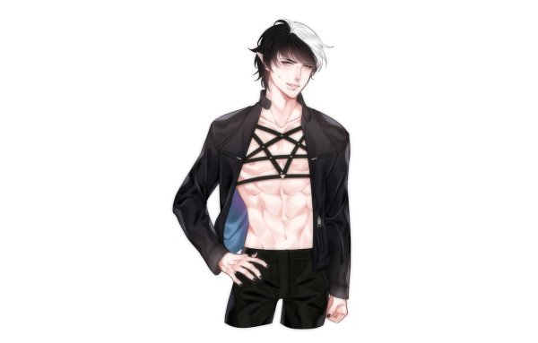 Аниме парни на прозрачном фоне