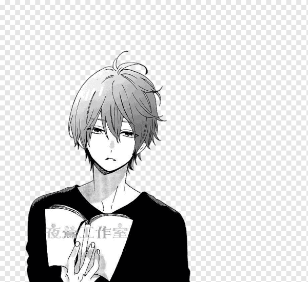 Аниме мальчики чб