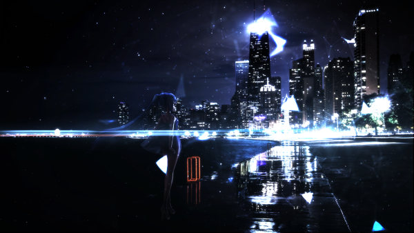 Ночной город арт