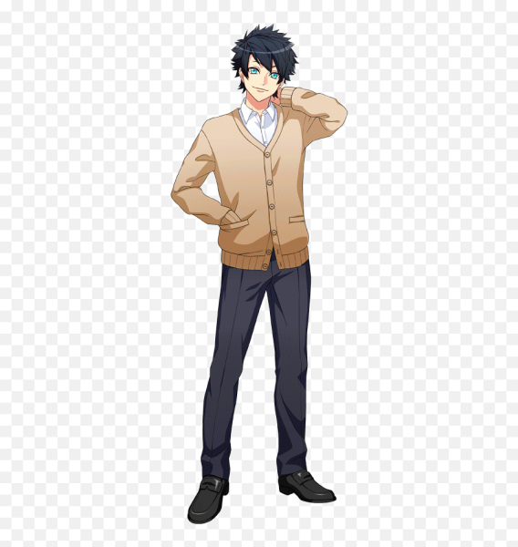 Стоящий аниме персонаж