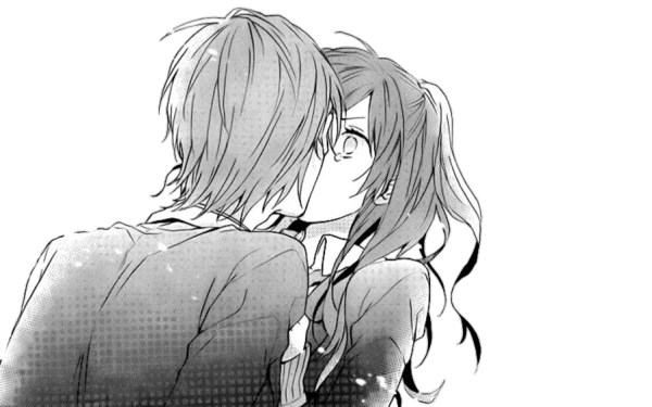 Аниме любовь чб