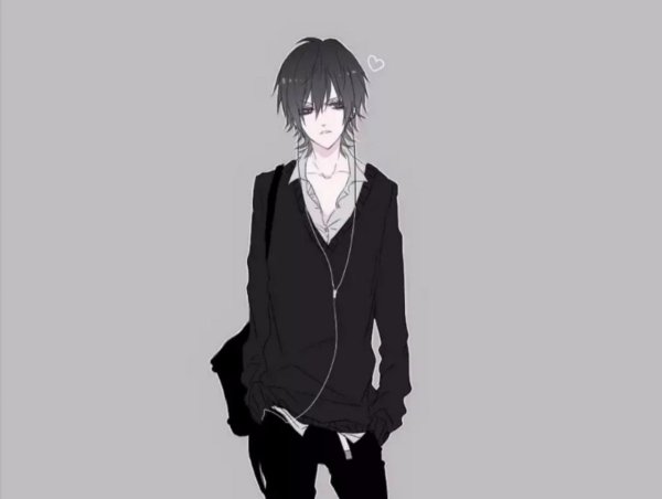 Аниме парень серьезный