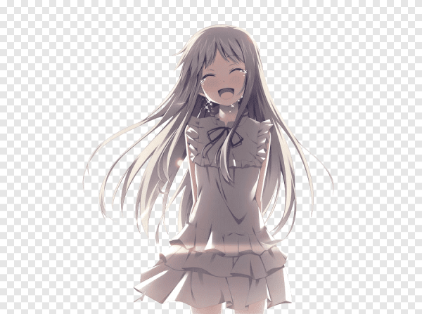 Плачущая аниме тянка