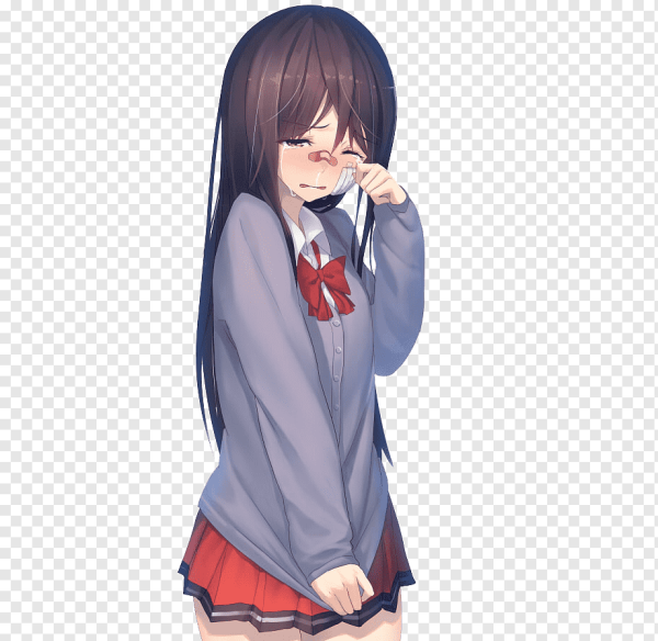 Аниме девочка плачет