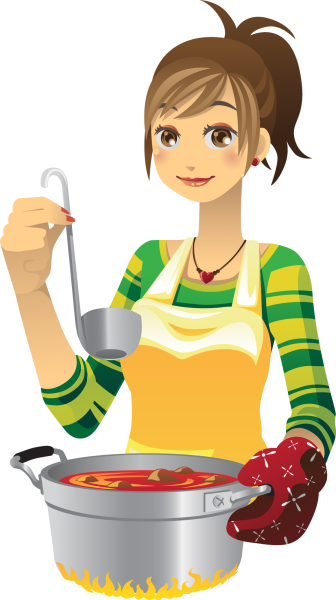 Девушка повар