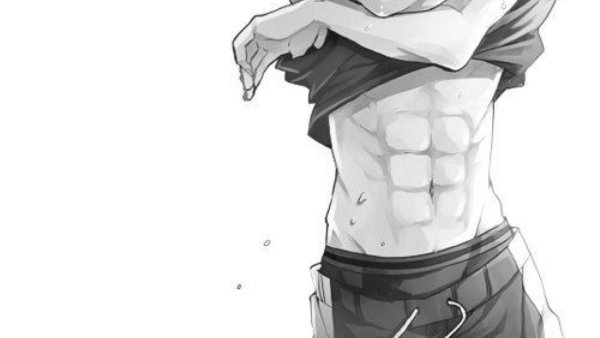 Аниме девушки с прессом