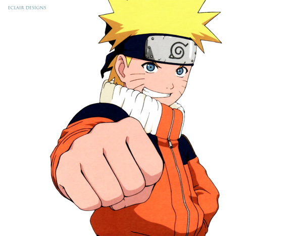 Наруто на прозрачном фоне