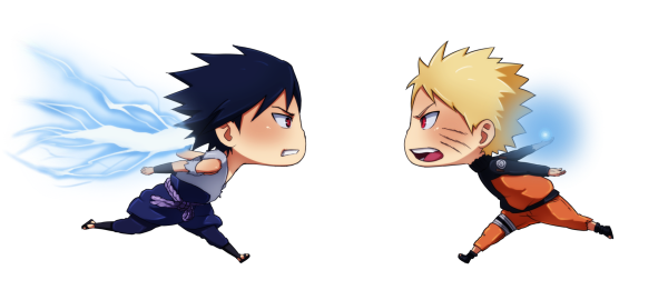 Наруто против Саске Чиби