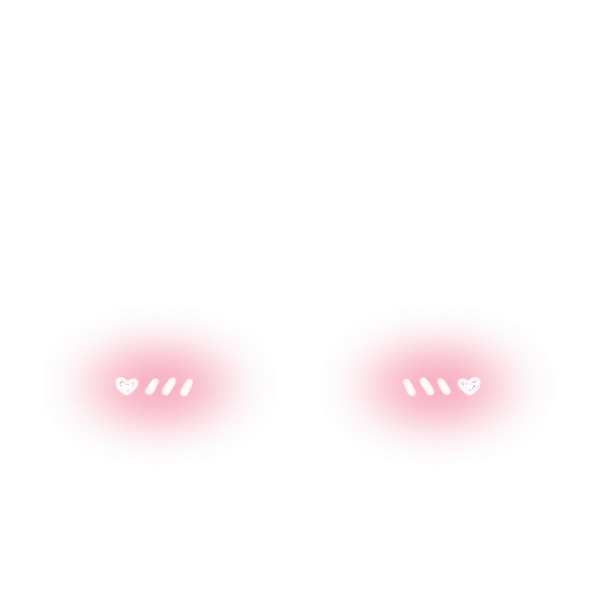 Розовые полоски на щеках
