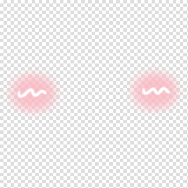 Розовые щеки на прозрачном фоне