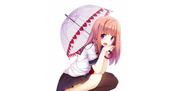 Аниме девочка на прозрачном фоне