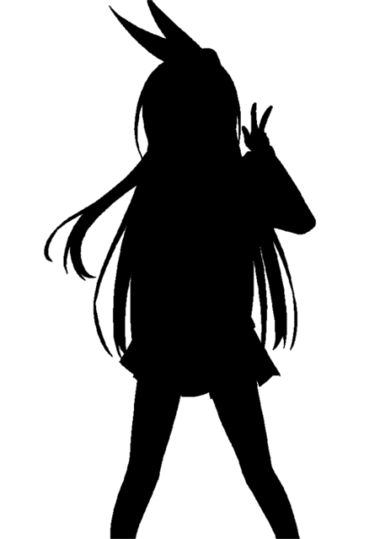 Силуэты аниме персонажей