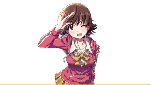 Аниме персонажи на белом фоне