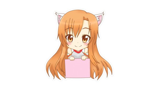 Аниме персонажи на белом фоне