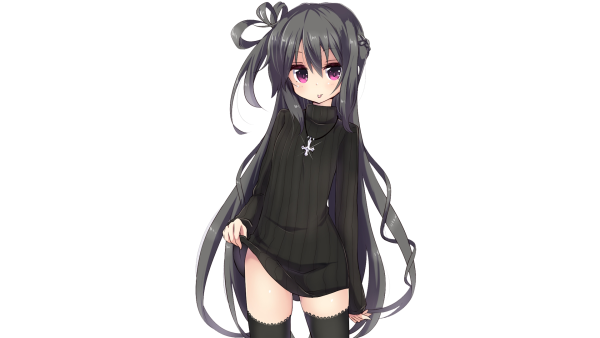 Тян на прозрачном фоне