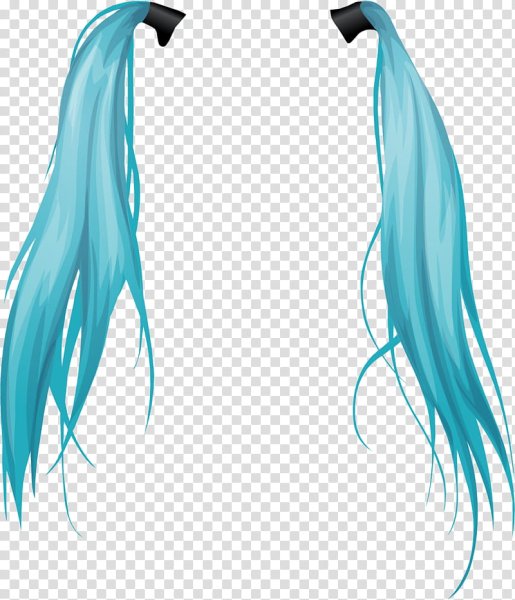 Голубые волосы для фотошопа