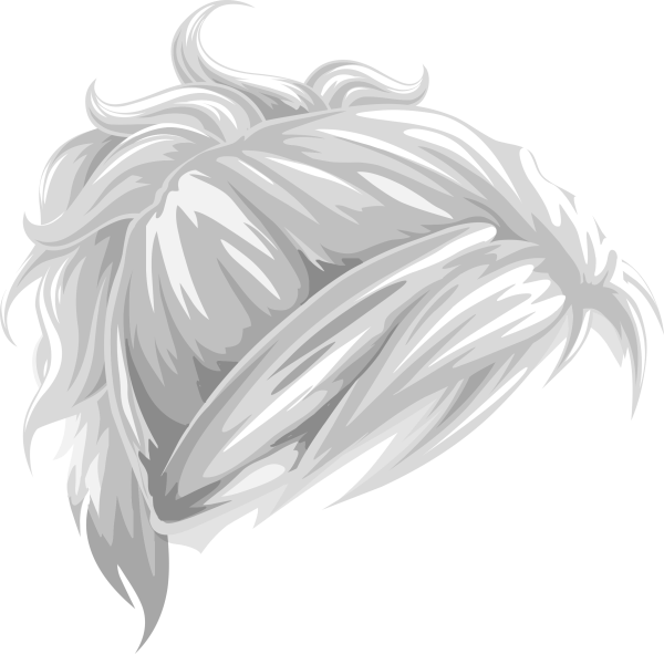 Волосы на прозрачном фоне