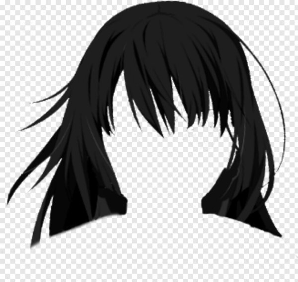 Аниме прически на белом фоне