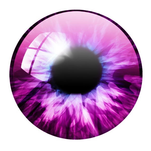 Фиолетовая радужка глаза