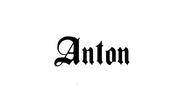 Тату с именем Антон