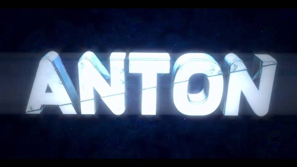 Надпись anton