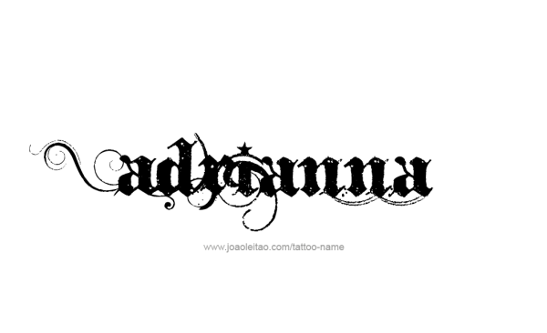 Антон красивым шрифтом