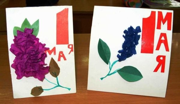 Аппликация к празднику 1 мая