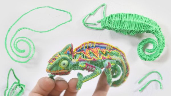 3d ручка хамелеон