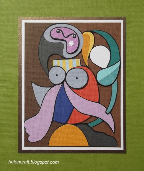 Абстрактная аппликация для детей