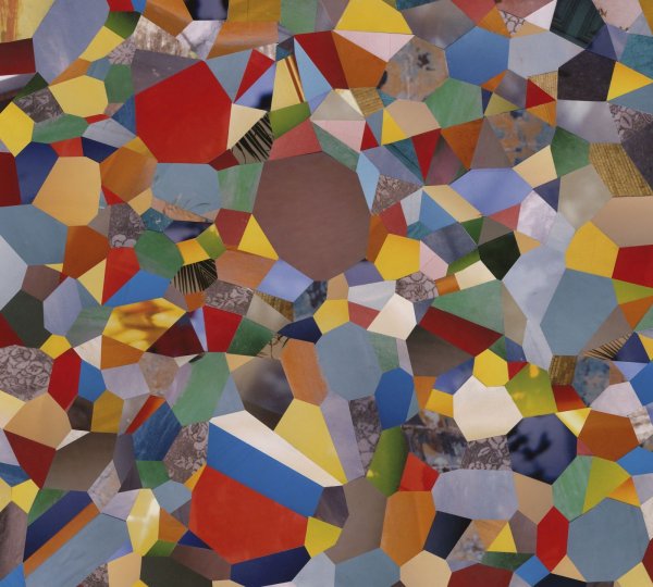 Коллаж из бумаги абстрактный